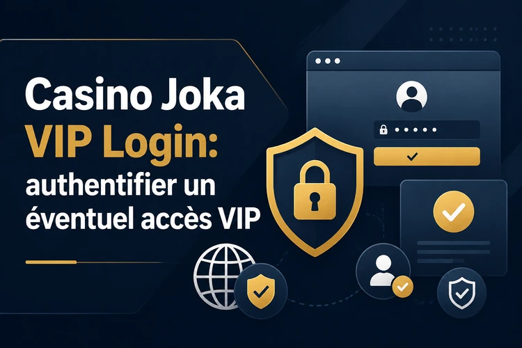 Casino Joka VIP Login: comprendre et authentifier un éventuel accès VIP