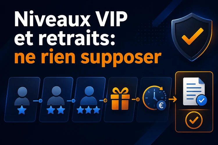 Niveaux VIP, récompenses et retraits: ne rien supposer