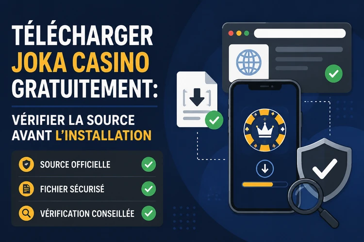 Télécharger Joka Casino gratuitement: vérifier la source avant l’installation
