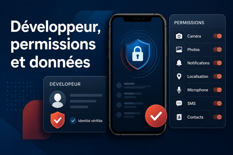 Développeur, permissions et données